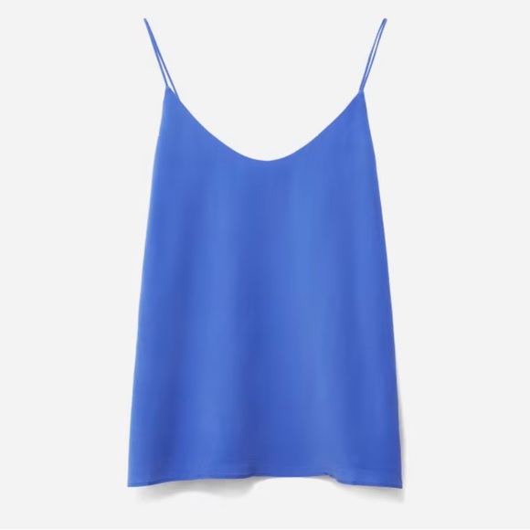 Everlane Tops - Everlane Clean Silk Cami - 4 - royal blue